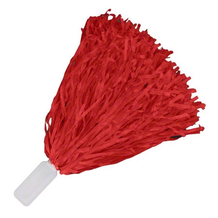 Endless Games Non Light Up Short Handle Cheer Pom Poms, Red EN3333878